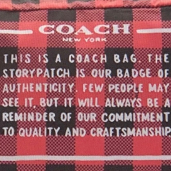 Coach Gingham Backpack 🎒 Black & Red NWT 🖤❤️🖤 Back to School - Picture 2 of 6